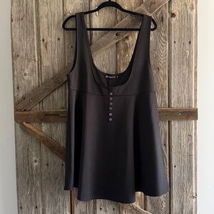 Black Underbust Overall Dress